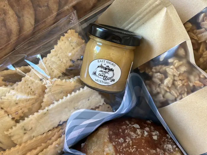 Packaged Sprouted Sweet sourdough loaf and crackers
